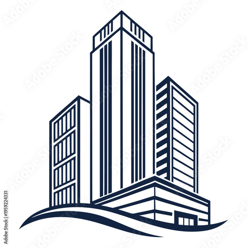 vector illustration of building