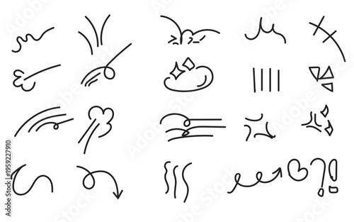 Collection of 16 abstract symbols and signs