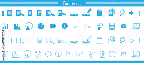 データ分析やリサーチのビジネス向けアイコンセット