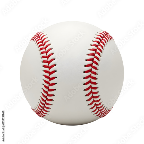 Baseball on black background isolated on transparent background