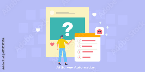 Social channel survey automation, AI agent systematically captures audience poll insights.