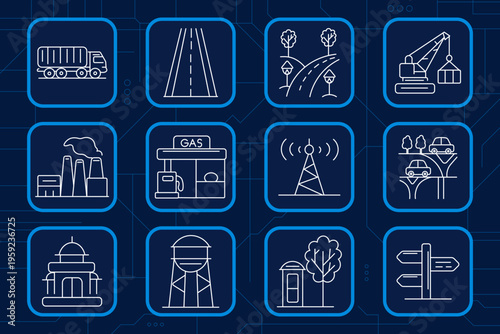 Tea set icon. Cup cinnamon, coffee beans, tea leaf sprig, sugar cubes hand, kettle, teabag tag, lemon slice, cup sugar, coffee bag, teacup, whipped dessert bowl, mug teabag