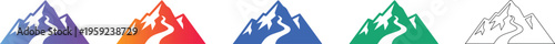 Mountain Trail Icon Set