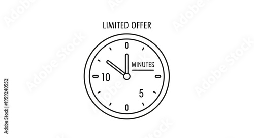 Limited Offer Countdown Clock Showing 10 Minutes Remaining