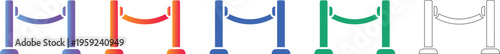 Event Stanchion and Rope Barrier Icons