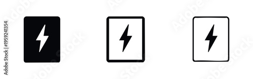 Free Download Lightning Bolt Power Icon Set - Flash Energy Symbols for Electricity and Speed - GFXLoad