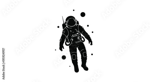 Astronaut floating in space surrounded by stars, representing exploration and the unknown.