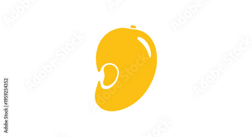 A single yellow fruit on a white background.