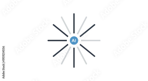 AI logo with starburst design elements.