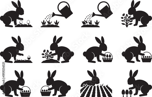 Easter day bunny silhouettes decorations ideas for easter sunday celebrations