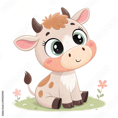 funny cow cartoon