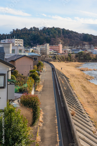 Cityscape of downtown at Sendai, Japan.