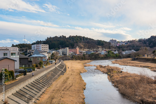 Cityscape of downtown at Sendai, Japan.