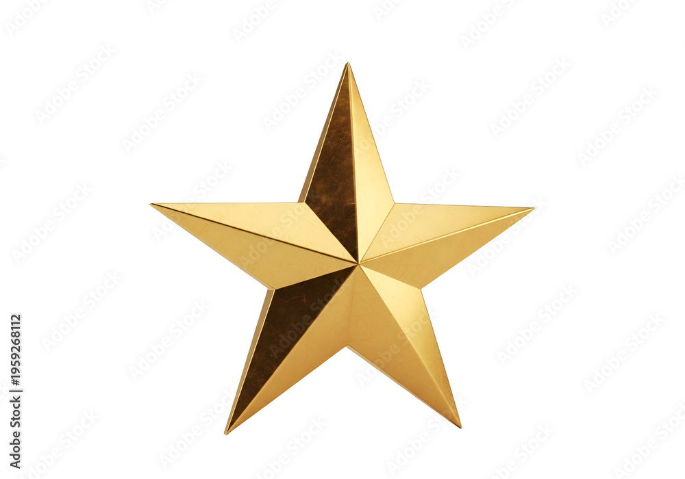 Fototapeta premium A shiny gold star