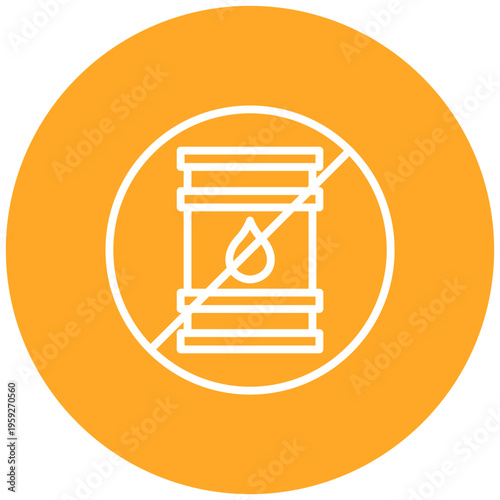 No Fossil Fuels Icon