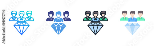 Value icon set multiple style collection