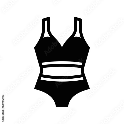 Stylish Black One-Piece Swimsuit with Strappy Details for Beachwear