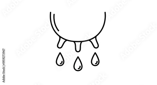 Cow Udder With Milk Drops Icon, Dairy Farming Symbol, Livestock Agriculture Concept