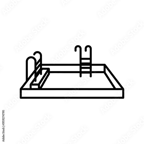 Swimming Pool with Ladder and Calm Water for Recreational Use