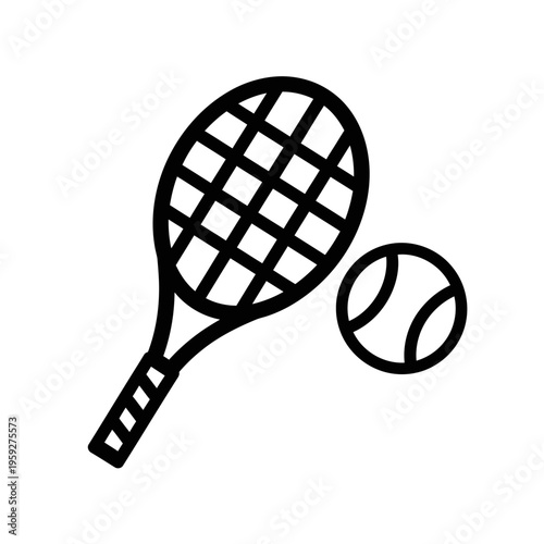 Tennis Racket and Ball Set for Sports Practice and Recreation