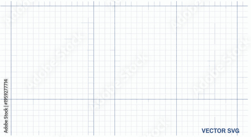 Blueprint grid with graph lines and vector SVG text