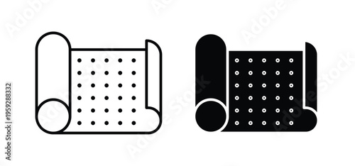 Sandpaper icon. black and white line icons pack.