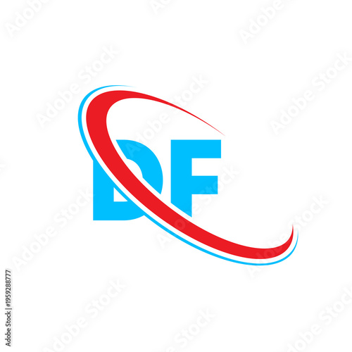 Free Download Df letter logo, modern design, clean and simple, professional, corporate, graphic element, abstract shapes, brand identity, concept - GFXLoad