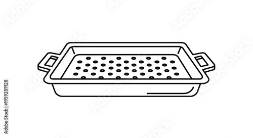Roasting Pan with Handles and Perforated Insert for Baking and Cooking