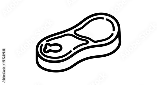 Raw Beef Steak Icon, Meat Cut, Food Ingredient, Butcher Shop, Healthy Eating