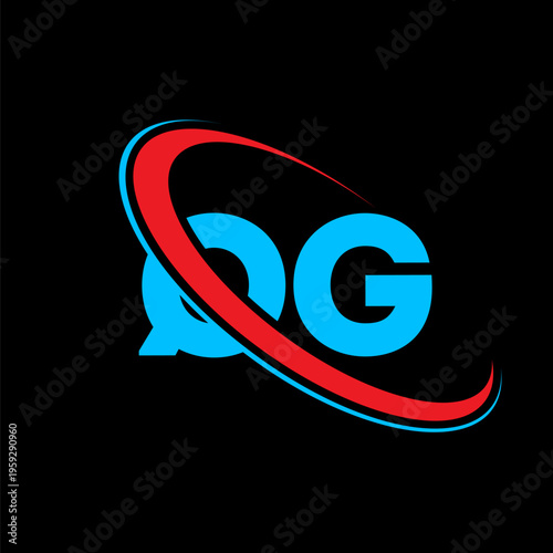 Minimalist QG lettermark design with integrated circular swoosh symbolizing global reach and innovation for modern enterprises looking for a strong visual presence in a competitive marketplace