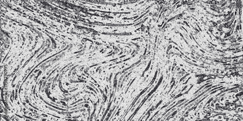 Swirling monochrome abstract texture with organic wavy lines and granular detail forming a complex and visually engaging pattern for backgrounds and artistic projects