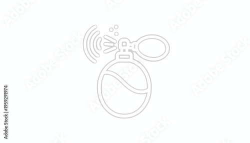 Perfume Bottle Spray Icon Vector Art