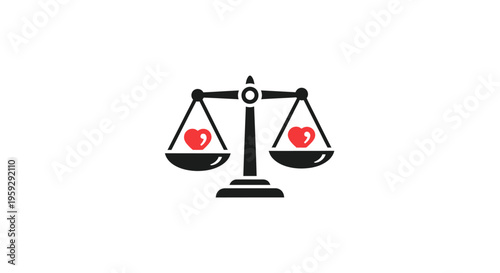 A balanced scale with euro and dollar signs.