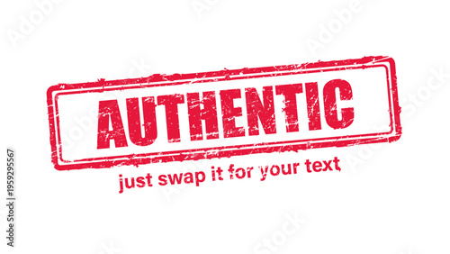 official stamp label red rubber stamp vector with distressed ink texture and clean frame, built for packaging, shipping labels, office paperwork, certification workflows, and commercial branding use.