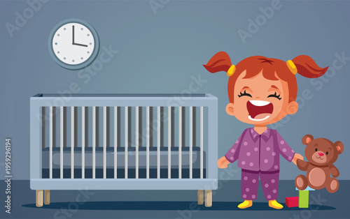 Pizza Runs on the Treadmill to Burn Calories Vector Illustration. Fast food mascot jogging to lose fat funny concept design