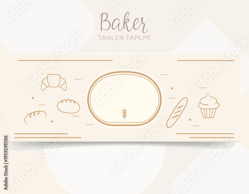 A baker displays various bread types on a table indoors