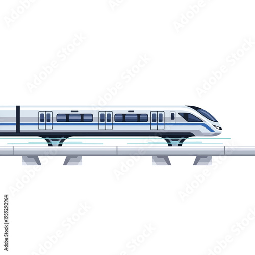 High speed train transportation modern railway electric passenger transit system