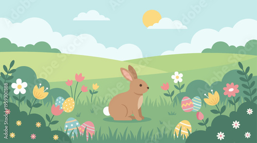 Spring_meadow_with_bunny_and_easter_eggs_illustrat_delpmaspu