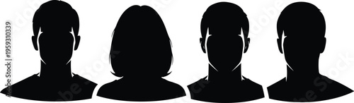 Professional hair dryer vector set featuring a blue and silver modern design, detailed line art, and black silhouette isolated on white background.