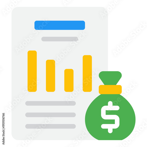 Financial Document with Coin