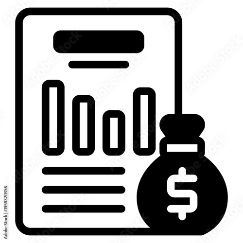 Financial Document with Coin