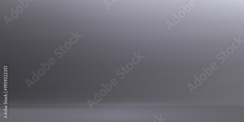 Empty grey studio background. Limbo dark bg. Product studio room. Limbo dark background. Abstract 3d backdrop for presentation. Minimal wall scene. Showcase, promotion display. Vector illustration