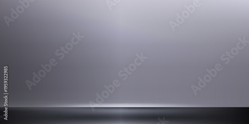 Empty grey studio background. Limbo dark bg. Product studio room. Limbo dark background. Abstract 3d backdrop for presentation. Minimal wall scene. Showcase, promotion display. Vector illustration