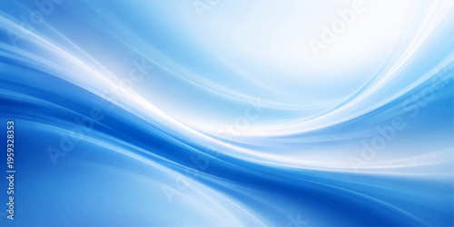 A soft flowing abstract blue wave background features smooth light curves and a motion pattern design perfect for a modern wallpaper texture or artistic vector backdrop