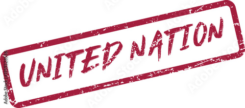 A strong United Nation textured message symbolizing global solidarity and international cooperation