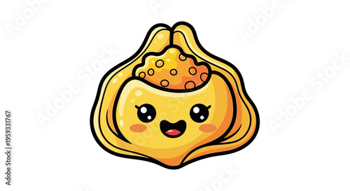 Cute Kawaii Tortellini Character