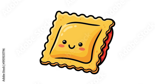 Cute Ravioli Character