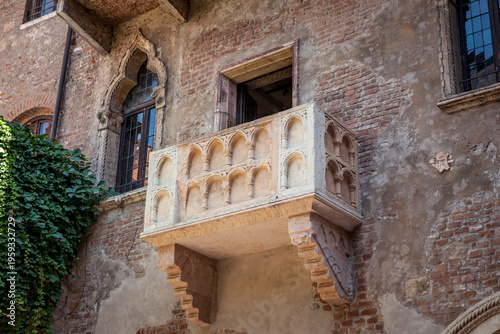 Fotografie Romeo and Juliet's Balcony in Verona, Italy
