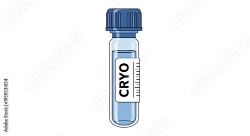Cryogenic Vial Container for Laboratory Use.