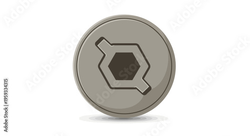 Metal Bolt with Hexagonal Socket Head.